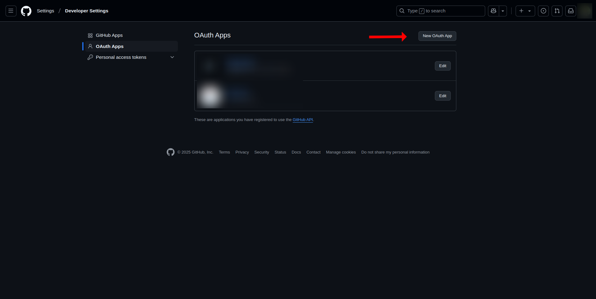 Register OAuth App