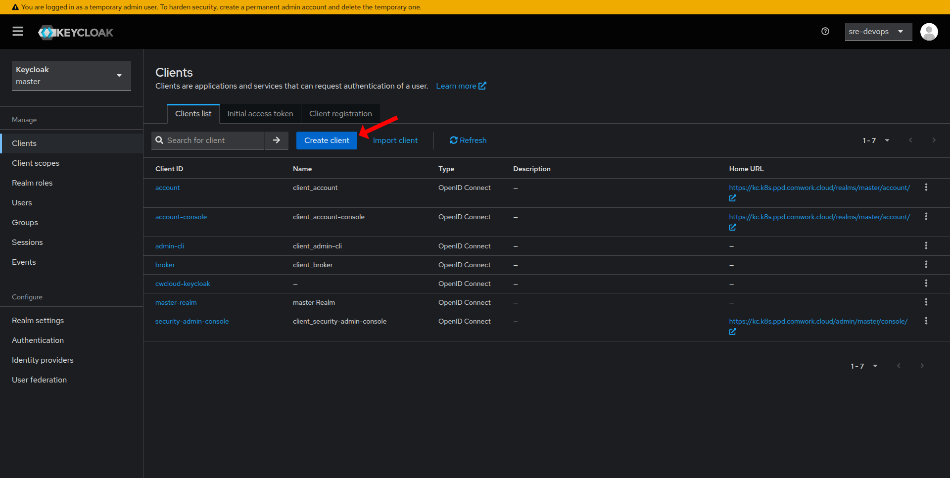 Create Keycloak Client