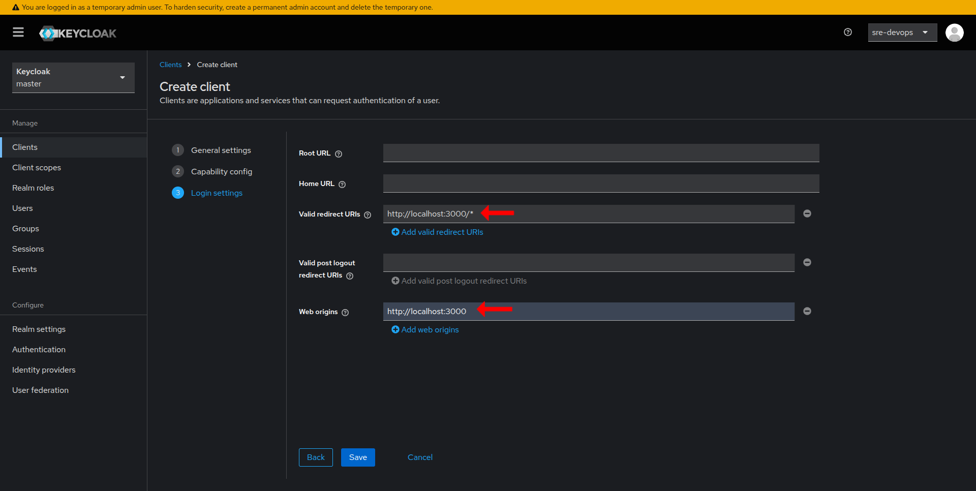 Create Keycloak Client