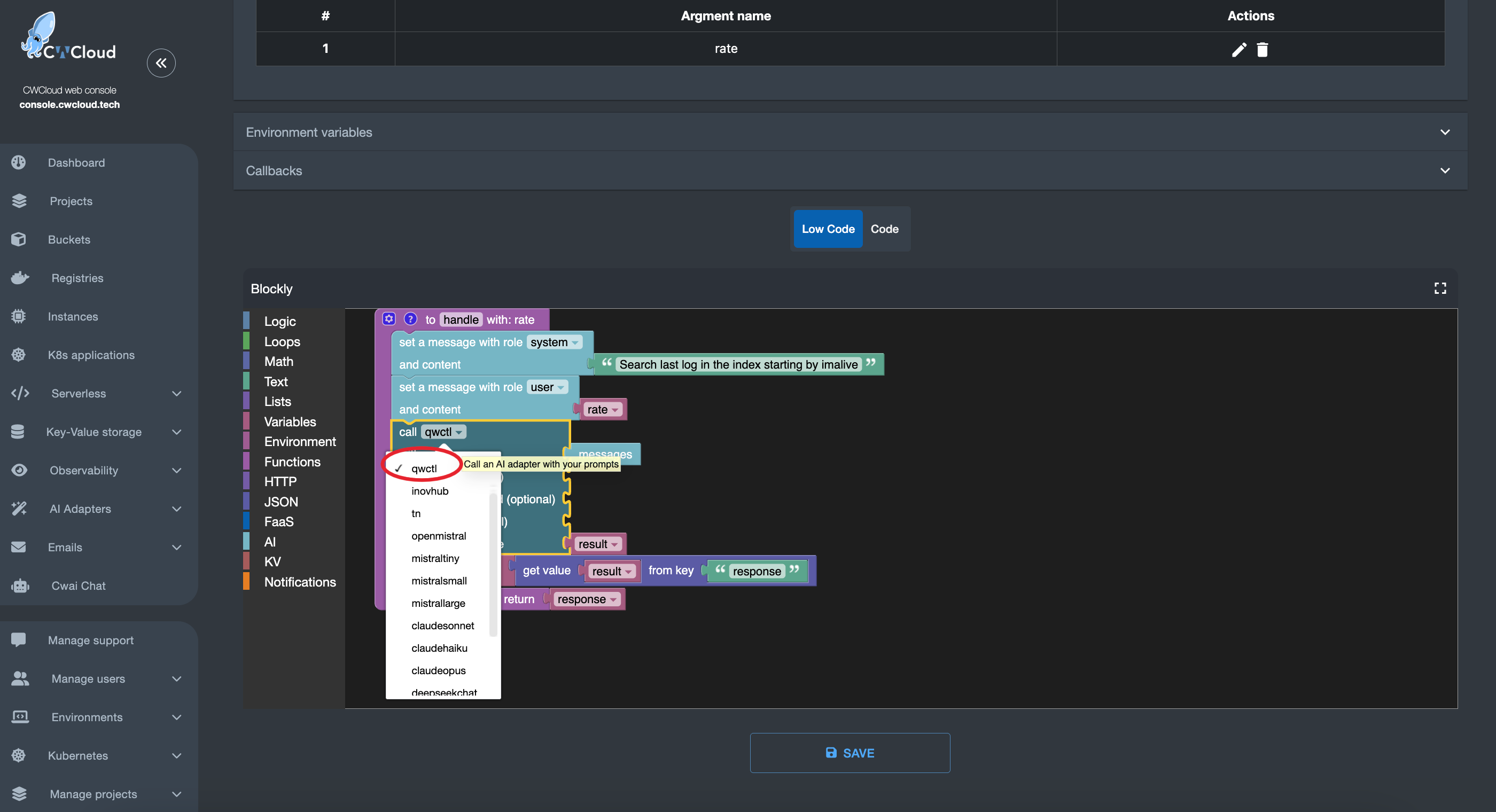 qwctl-web-agent-faas