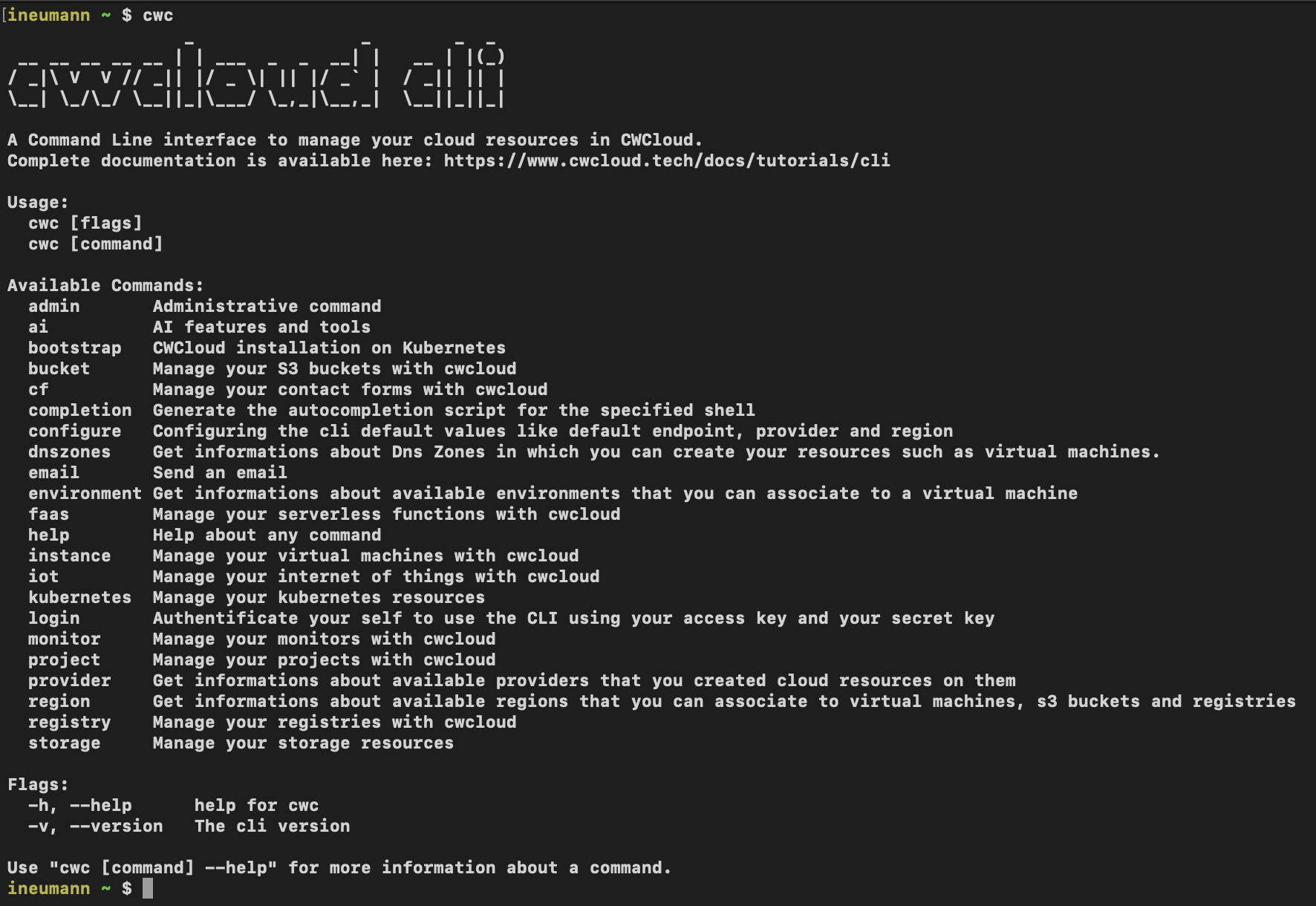 CLI Screenshot